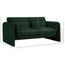  Manufacturer Color_Green -- Stylus 64" Green Boucle Fabric Upholstered Loveseat IMAGE 16
