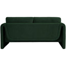  Manufacturer Color_Green -- Stylus 64" Green Boucle Fabric Upholstered Loveseat IMAGE 3