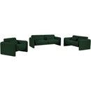  Manufacturer Color_Green -- Stylus 86" Green Boucle Fabric Upholstered Sofa IMAGE 13