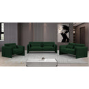  Manufacturer Color_Green -- Stylus 86" Green Boucle Fabric Upholstered Sofa IMAGE 18