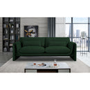  Manufacturer Color_Green -- Stylus 86" Green Boucle Fabric Upholstered Sofa IMAGE 2