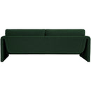 Meridian Stylus Green Boucle Fabric Sofa IMAGE 3