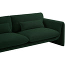 Meridian Stylus Green Boucle Fabric Sofa IMAGE 8