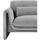  Manufacturer Color_Grey -- Stylus Grey Boucle Fabric Upholstered Chair IMAGE 10