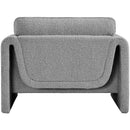  Manufacturer Color_Grey -- Stylus Grey Boucle Fabric Upholstered Chair IMAGE 3