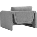  Manufacturer Color_Grey -- Stylus Grey Boucle Fabric Upholstered Chair IMAGE 6