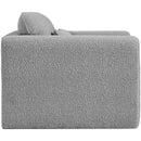  Manufacturer Color_Grey -- Stylus Grey Boucle Fabric Upholstered Chair IMAGE 7