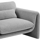  Manufacturer Color_Grey -- Stylus Grey Boucle Fabric Upholstered Chair IMAGE 8