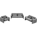  Manufacturer Color_Grey -- Stylus 64" Grey Boucle Fabric Upholstered Loveseat IMAGE 14