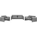  Manufacturer Color_Grey -- Stylus 64" Grey Boucle Fabric Upholstered Loveseat IMAGE 15