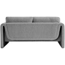  Manufacturer Color_Grey -- Stylus 64" Grey Boucle Fabric Upholstered Loveseat IMAGE 3