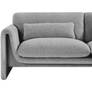 Meridian Stylus Grey Boucle Fabric Sofa IMAGE 10