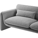 Meridian Stylus Grey Boucle Fabric Sofa IMAGE 11