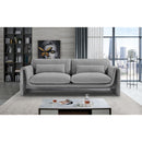  Manufacturer Color_Grey -- Stylus 86" Grey Boucle Fabric Upholstered Sofa IMAGE 2