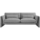  Manufacturer Color_Grey -- Stylus 86" Grey Boucle Fabric Upholstered Sofa IMAGE 4