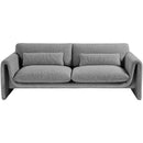  Manufacturer Color_Grey -- Stylus 86" Grey Boucle Fabric Upholstered Sofa IMAGE 5