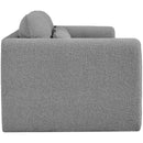 Meridian Stylus Grey Boucle Fabric Sofa IMAGE 7