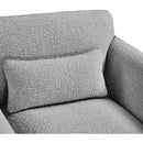  Manufacturer Color_Grey -- Stylus 86" Grey Boucle Fabric Upholstered Sofa IMAGE 9