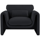  Manufacturer Color_Black -- Meridian Sloan Stationary Fabric Chair IMAGE 4