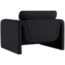  Manufacturer Color_Black -- Meridian Sloan Stationary Fabric Chair IMAGE 7