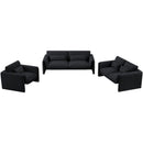  Manufacturer Color_Black -- Meridian Sloan Stationary Fabric Loveseat IMAGE 13