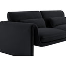  Manufacturer Color_Black -- Meridian Sloan Stationary Fabric Loveseat IMAGE 8