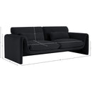  Manufacturer Color_Black -- Meridian Sloan Stationary Fabric Sofa IMAGE 15