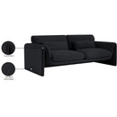  Manufacturer Color_Black -- Meridian Sloan Stationary Fabric Sofa IMAGE 16