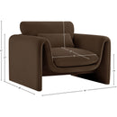  Manufacturer Color_Brown -- Sloan Brown Velvet Upholstered Chair IMAGE 15