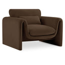  Manufacturer Color_Brown -- Sloan Brown Velvet Upholstered Chair IMAGE 1