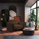  Manufacturer Color_Brown -- Sloan Brown Velvet Upholstered Chair IMAGE 2
