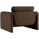  Manufacturer Color_Brown -- Sloan Brown Velvet Upholstered Chair IMAGE 7