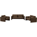 Meridian Sloan Brown Velvet Fabric Loveseat IMAGE 14