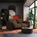  Manufacturer Color_Brown -- Sloan 64" Brown Velvet Upholstered Loveseat IMAGE 2