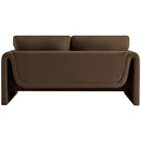  Manufacturer Color_Brown -- Sloan 64" Brown Velvet Upholstered Loveseat IMAGE 3