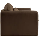  Manufacturer Color_Brown -- Sloan 64" Brown Velvet Upholstered Loveseat IMAGE 6