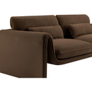  Manufacturer Color_Brown -- Sloan 64" Brown Velvet Upholstered Loveseat IMAGE 8