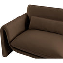 Meridian Sloan Brown Velvet Fabric Sofa IMAGE 12