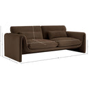  Manufacturer Color_Brown -- Sloan 86" Brown Velvet Upholstered Sofa IMAGE 15