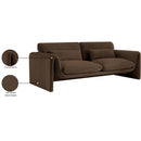  Manufacturer Color_Brown -- Sloan 86" Brown Velvet Upholstered Sofa IMAGE 16