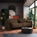  Manufacturer Color_Brown -- Sloan 86" Brown Velvet Upholstered Sofa IMAGE 2