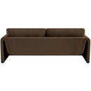 Meridian Sloan Brown Velvet Fabric Sofa IMAGE 3