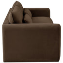  Manufacturer Color_Brown -- Sloan 86" Brown Velvet Upholstered Sofa IMAGE 6