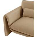  Manufacturer Color_Camel -- Sloan Camel Velvet Upholstered Chair IMAGE 12