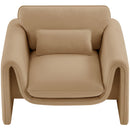  Manufacturer Color_Camel -- Sloan Camel Velvet Upholstered Chair IMAGE 5
