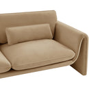  Manufacturer Color_Camel -- Sloan 64" Camel Velvet Upholstered Loveseat IMAGE 11
