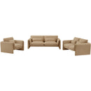 Meridian Sloan Camel Velvet Fabric Sofa IMAGE 14