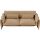  Manufacturer Color_Camel -- Sloan 86" Camel Velvet Upholstered Sofa IMAGE 5