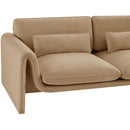  Manufacturer Color_Camel -- Sloan 86" Camel Velvet Upholstered Sofa IMAGE 9