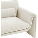 Manufacturer Color_Cream -- Sloan Cream Velvet Upholstered Chair IMAGE 11